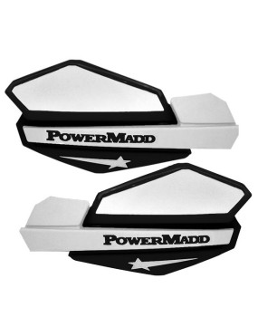 PowerMadd Czarno Białe osłony na ręce