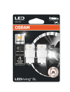 Żarówki samochodowe LED OSRAM LEDriving SL W21W YELLOW