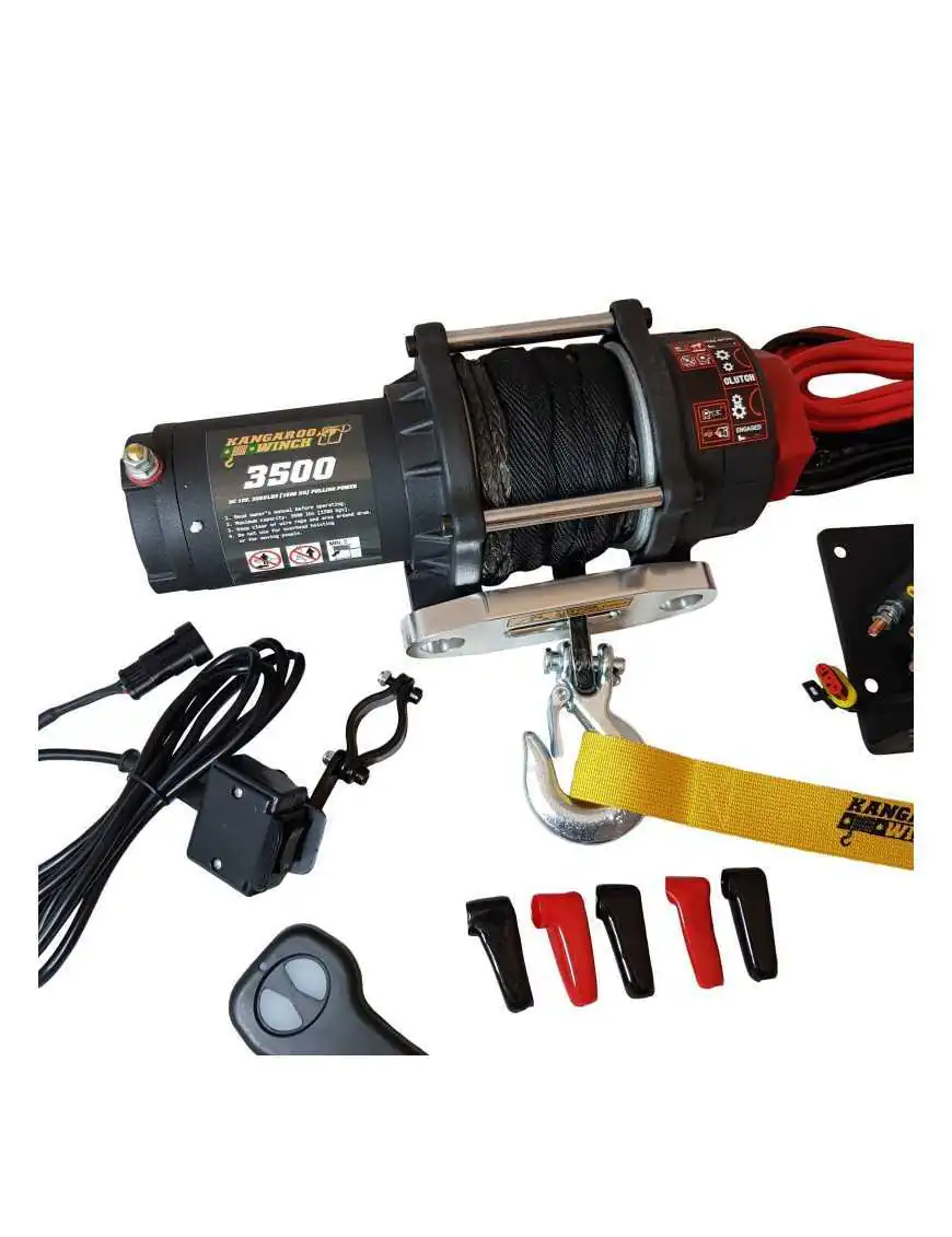 Wyciągarka PW3500SR 12V z liną syntetyczną ze sterowaniem bezprzewodowym Powerwinch