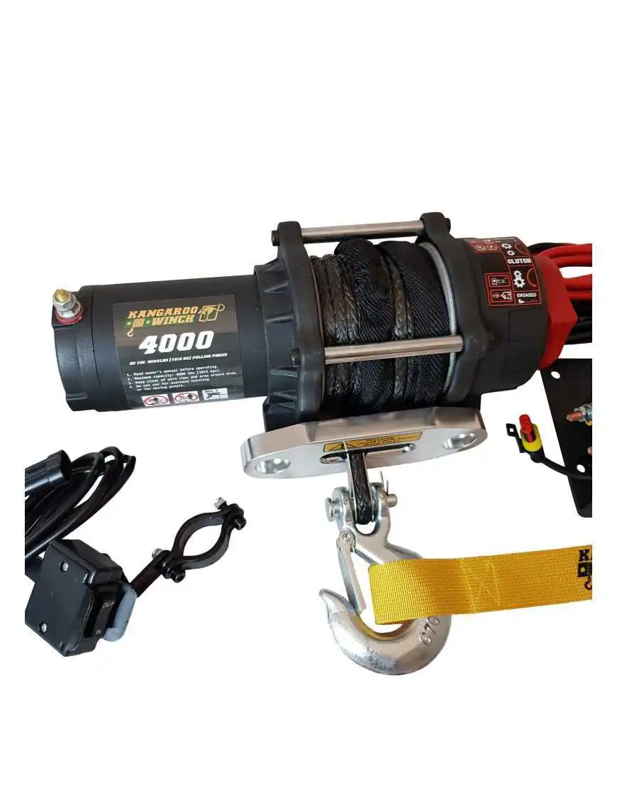 Wyciągarka PW4000SR 12V z liną syntetyczną ze sterowaniem bezprzewodowym Powerwinch