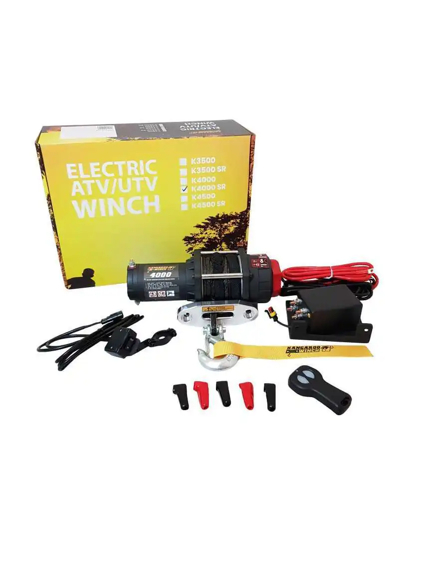 Wyciągarka PW4000SR 12V z liną syntetyczną ze sterowaniem bezprzewodowym Powerwinch