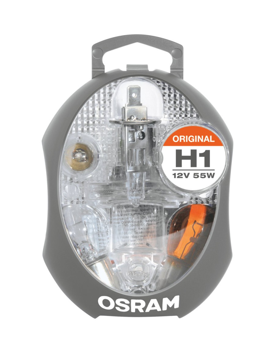 OSRAM żarówki zestaw zapasowy H1 Minibox Eurobox