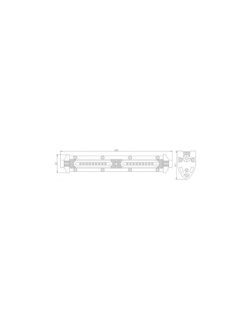 Led Spot 184x30x47mm 18x1,5W