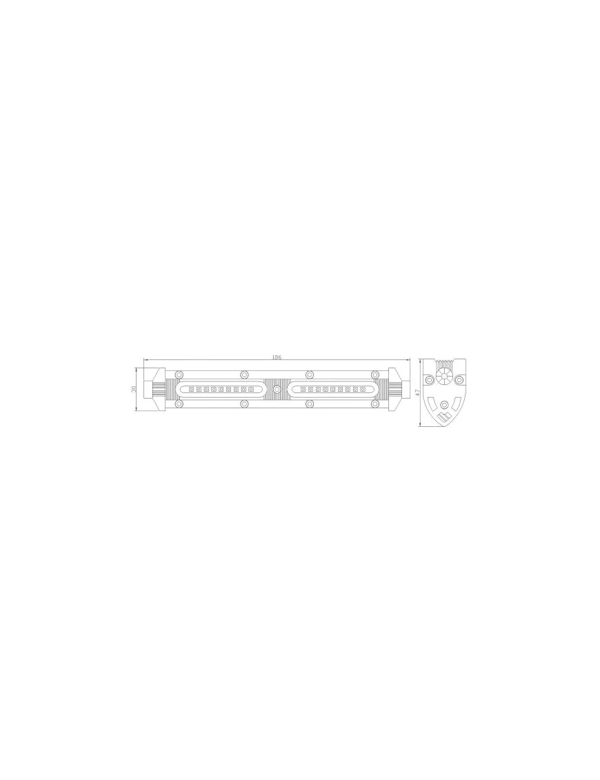 Led Spot 184x30x47mm 18x1,5W