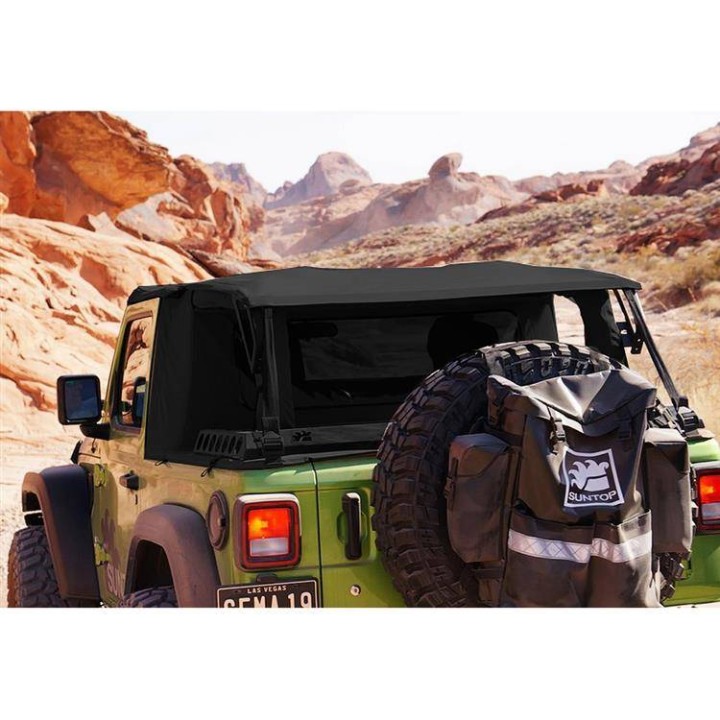 Dach miękki bezstelażowy typu Cargo ze ścianką WRangler JL