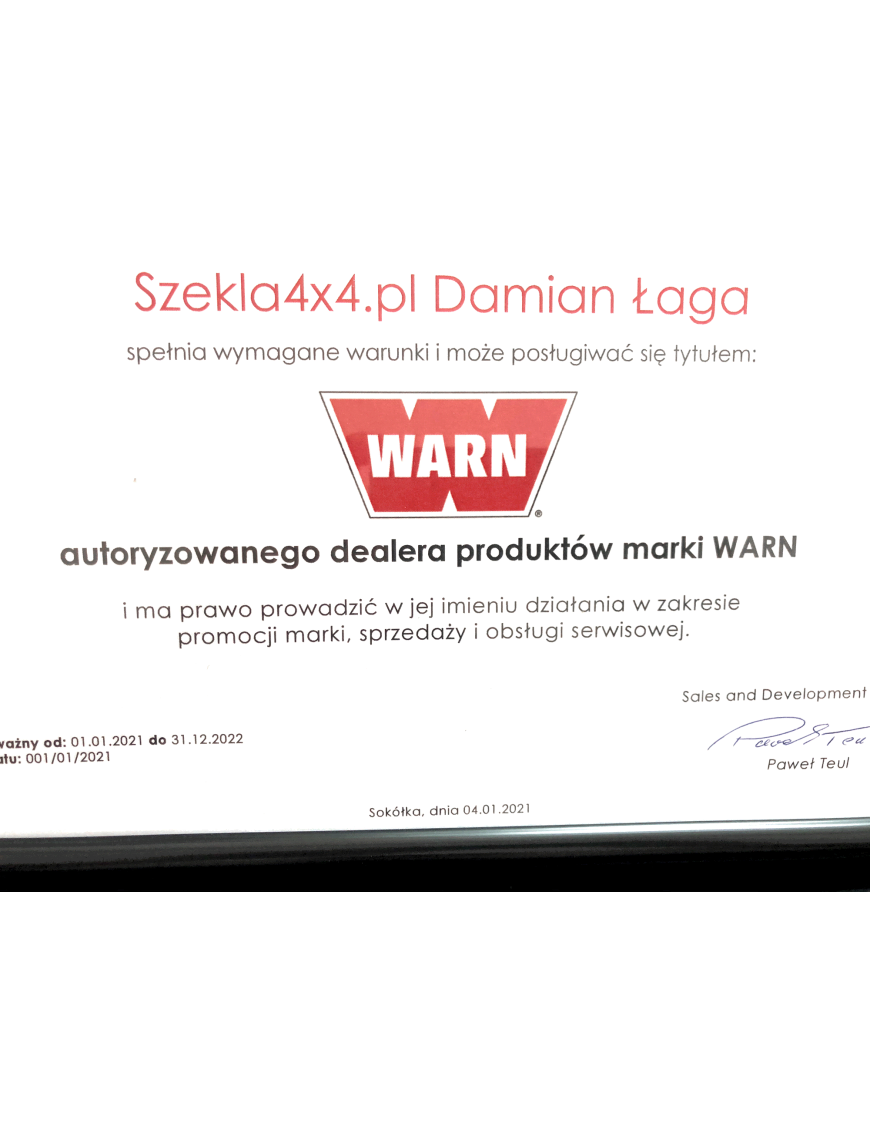 WARN Szekla syntetyczna SPYDURA 9,52mm