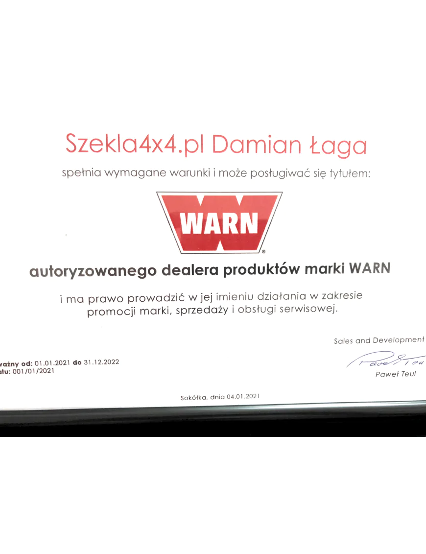 WARN DC 2000 907kg 12V 