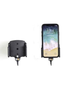 Uchwyt aktywny z kablem USB do Apple iPhone 12 Pro w futerale lub bez o wymiarach: 62-77 mm (szer.), 6-10 mm (grubość).