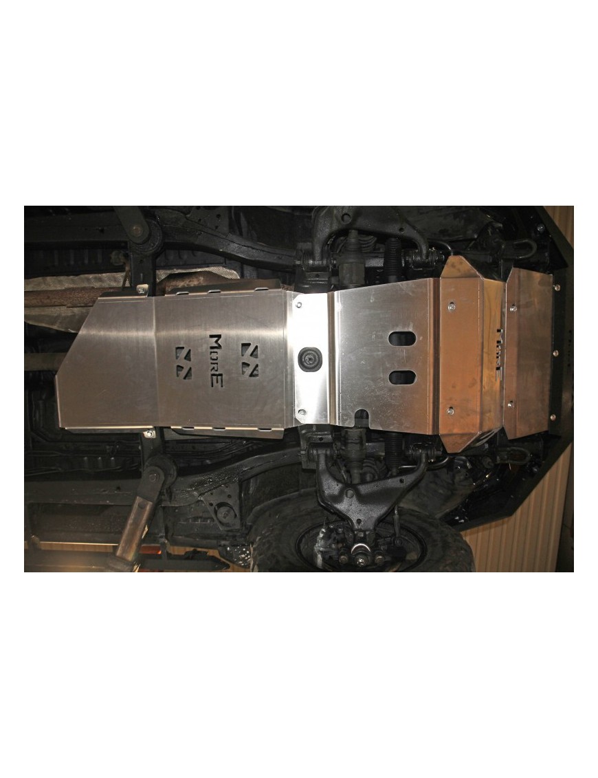 Zestaw aluminiowych osłon podwozia MorE 4x4 - Toyota Hilux Vigo 05-15 automat