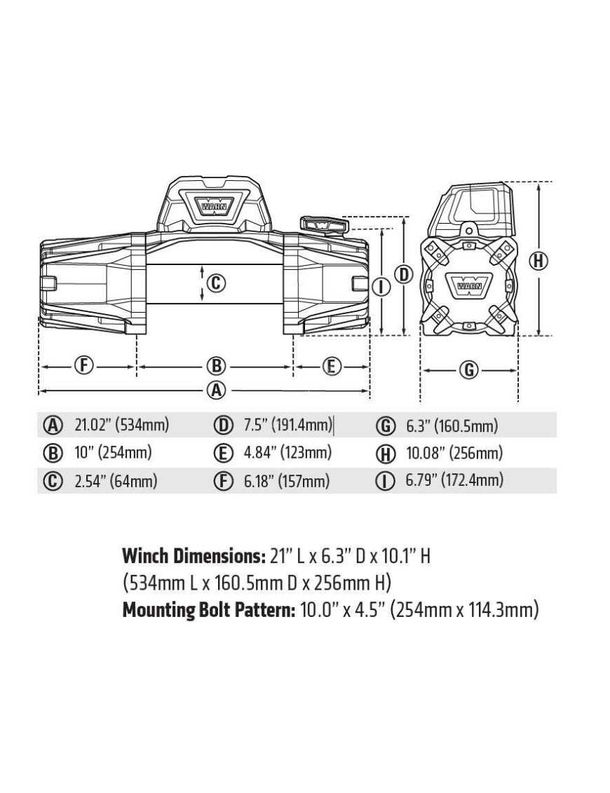 WARN VR EVO 8-S wyciągarka z liną syntetyczną