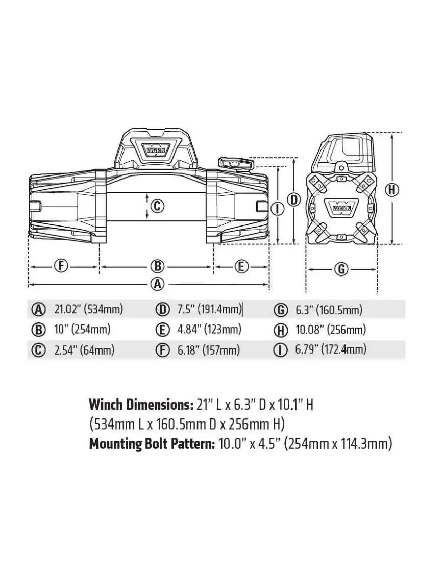 WARN VR EVO 8-S wyciągarka z liną syntetyczną