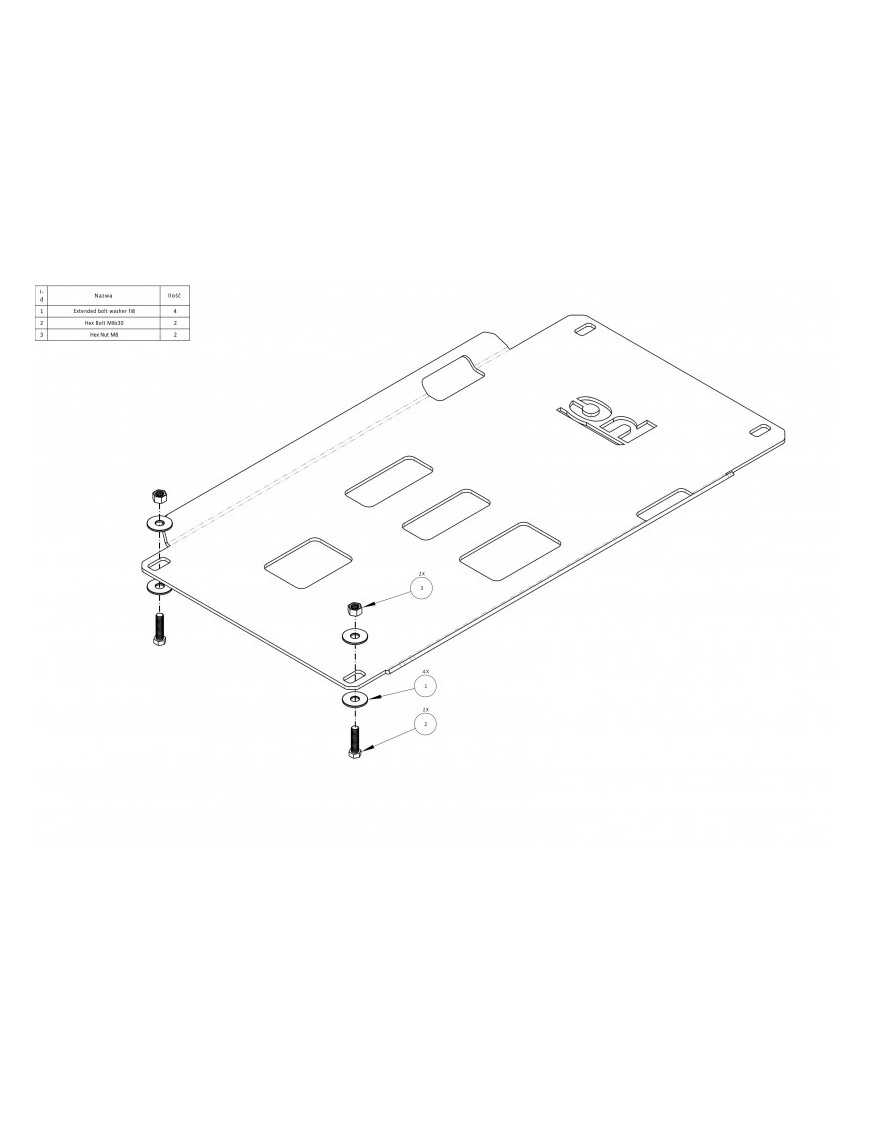 Osłona skrzyni biegów Toyota Tundra 2014-2020 aluminiowa