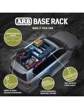 ARB BASE RACK 1770020 - BAGAŻNIK DACHOWY 1,54M X 1,28M