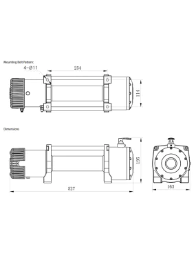 Wyciągarka XTR 12000 5443kg 24V