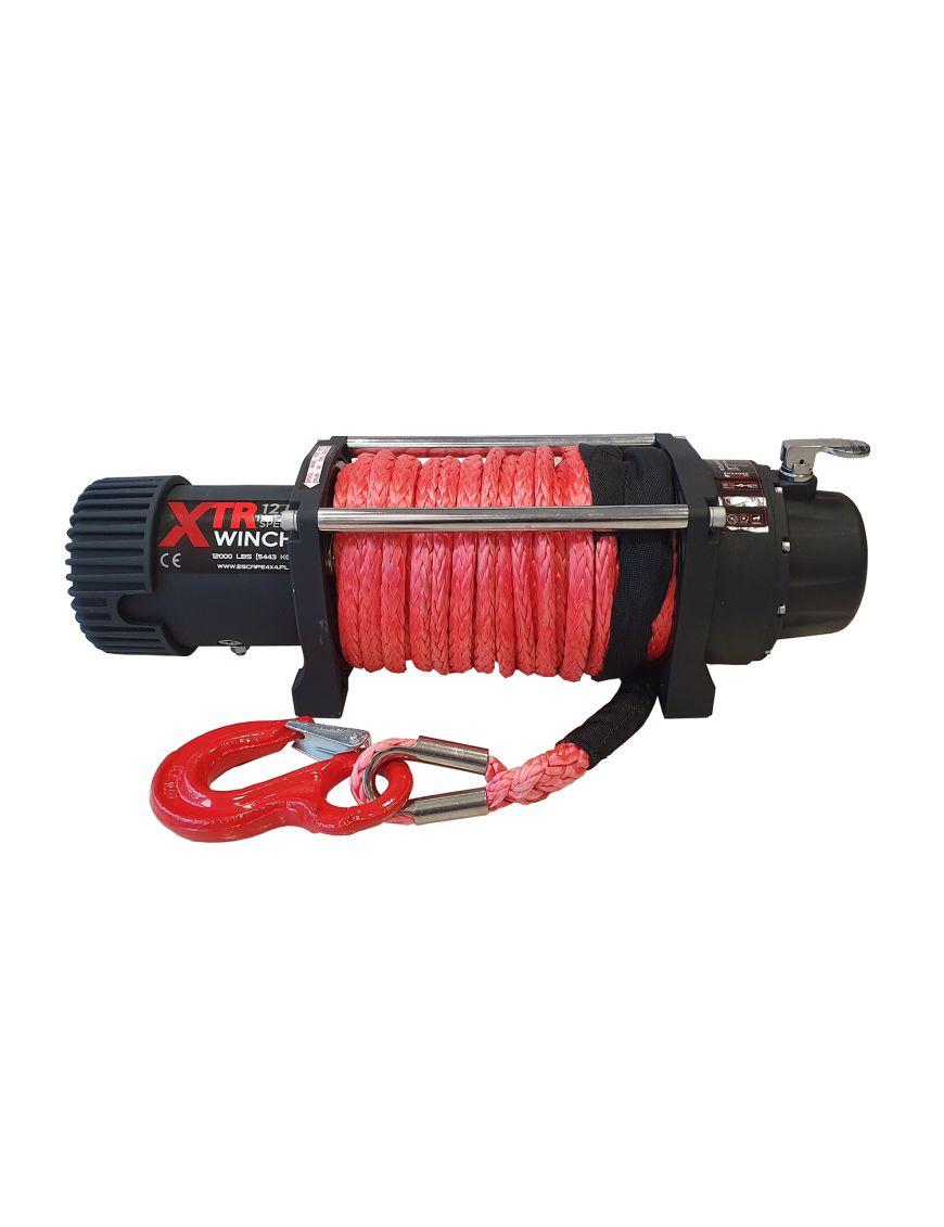 Wyciągarka XTR 12000 lbs SPEED [5443 kg] z liną syntetyczną 25 12V