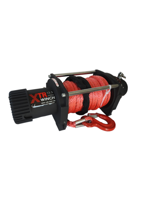 Wyciągarka XTR 13500 lbs SPEED [6130 kg] 12V Syntetyczna Sydney 28 m, 10mm