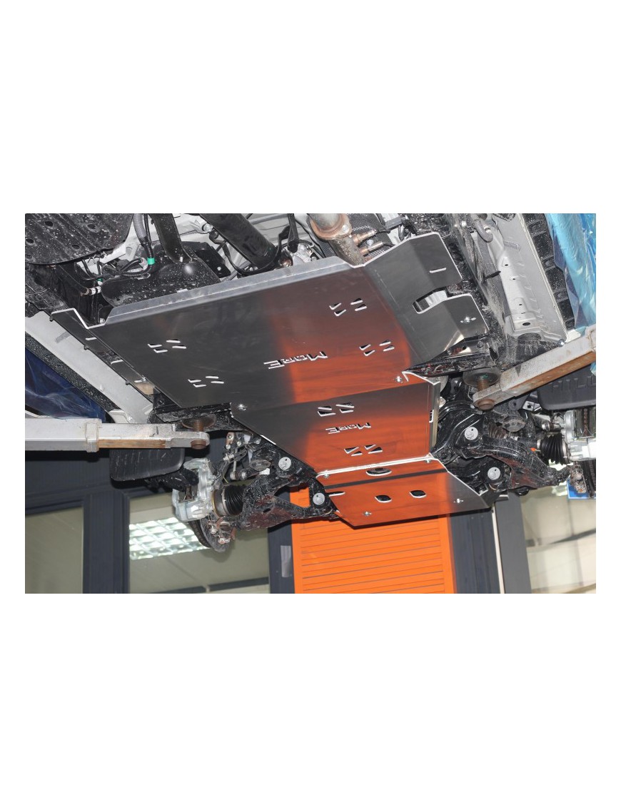 Zestaw aluminiowych osłon podwozia MorE 4x4 - Toyota Hilux REVO