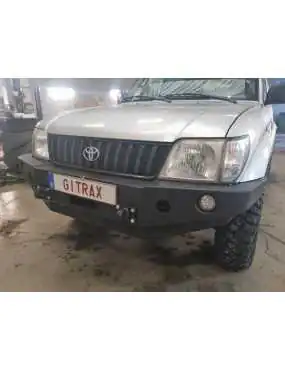 ZDERZAK PRZÓD BEZ BULLBARA DO WERSJI Z PLASTIKOWYMI POSZERZENIAMI NODKOLI TOYOTA LAND CRUISER J95 96-99