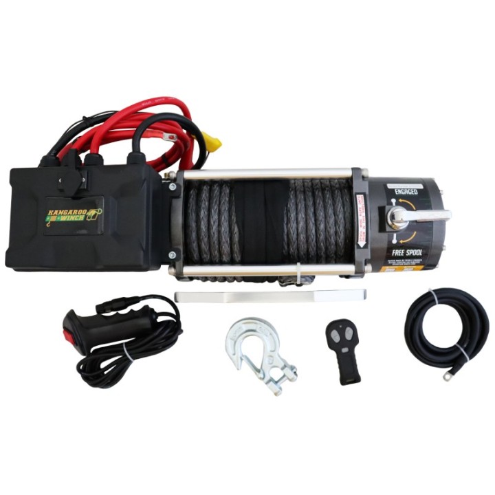 Wyciągarka Kangaroowinch K12000 12V z liną syntetyczną