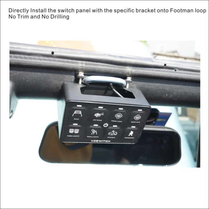 wodoodporny panel Wrangler JL JT od 2018 z uchwytem na telefon