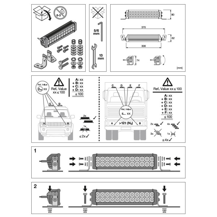 Osram Lightbar VX250-CB 2100lm 30W 30x8x6cm