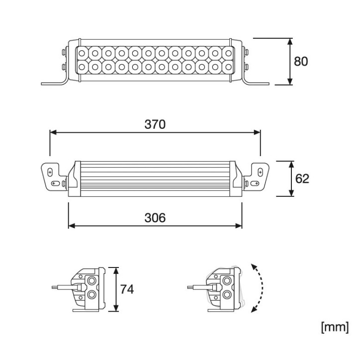 Osram Lightbar VX250-CB 2100lm 30W 30x8x6cm