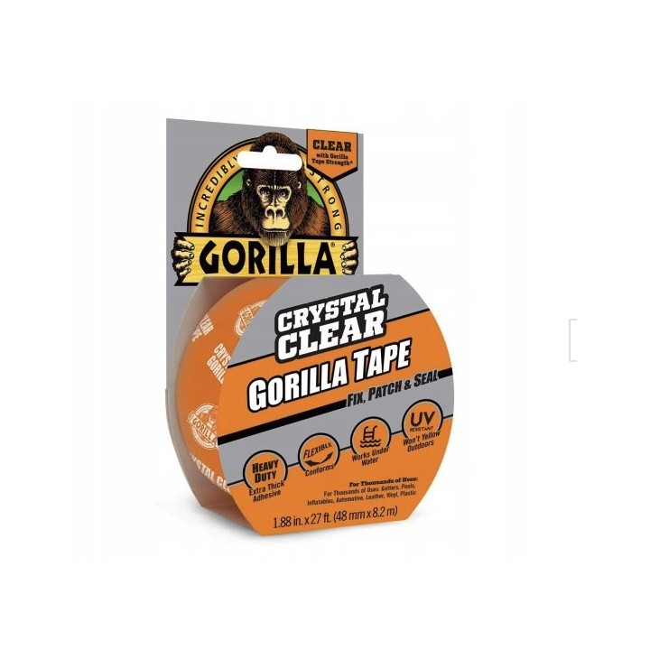 PRZEZROCZYSTA TAŚMA NAPRAWCZA GORILLA TAPE 8,2m