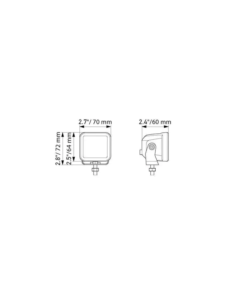 Hella 1FA 358 176-801 LED Cube KIT 2.7" Flood