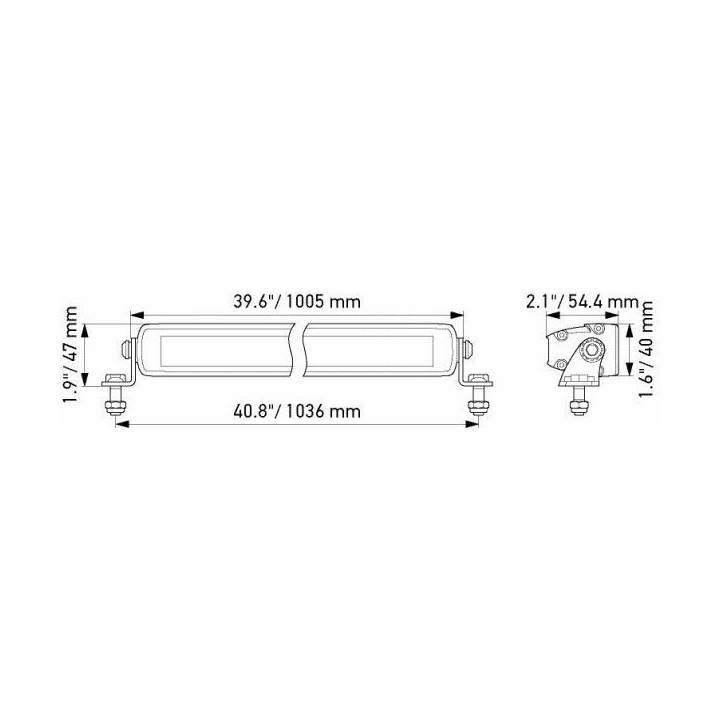 Lampa LED Hella Black Magic 40" Spot 1FJ 358 176-321