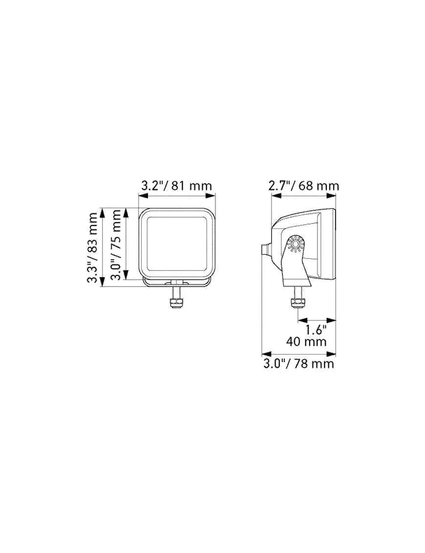 ZEST. 2SZT LAMP ROB. 3.2" DALEKI ZASIĘG BLACK SERIES 1FA 358 176-821