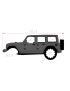 Brelok Jeep Wrangler niezbędnik 3,7cm x 7,9cm Pocket Tool