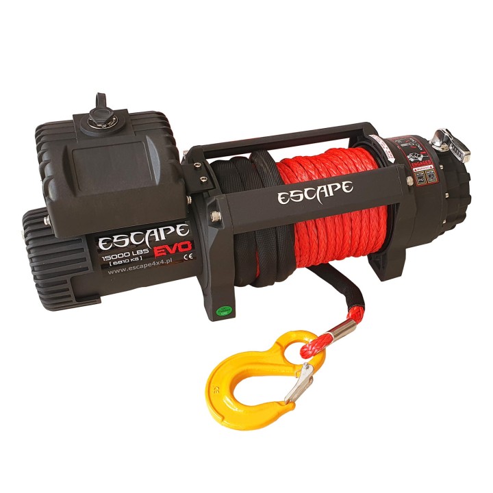 Syntetyczna 15000 Wyciagarka Escape EVO 6810kg IP68 12V wodoszczelna