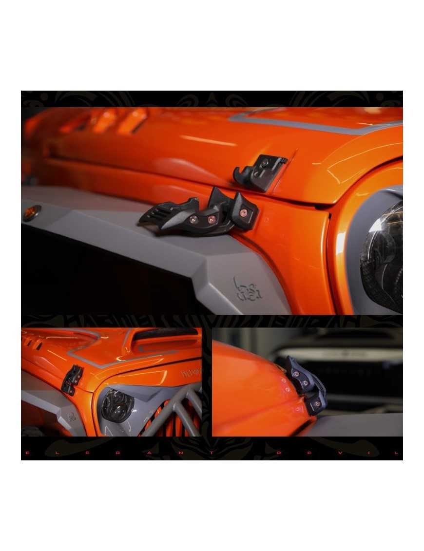 Zamki boczne maski TopFire Jeep Wrangler JK/JL