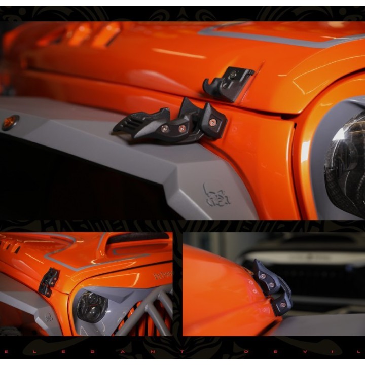 Zamki boczne maski TopFire Jeep Wrangler JK/JL