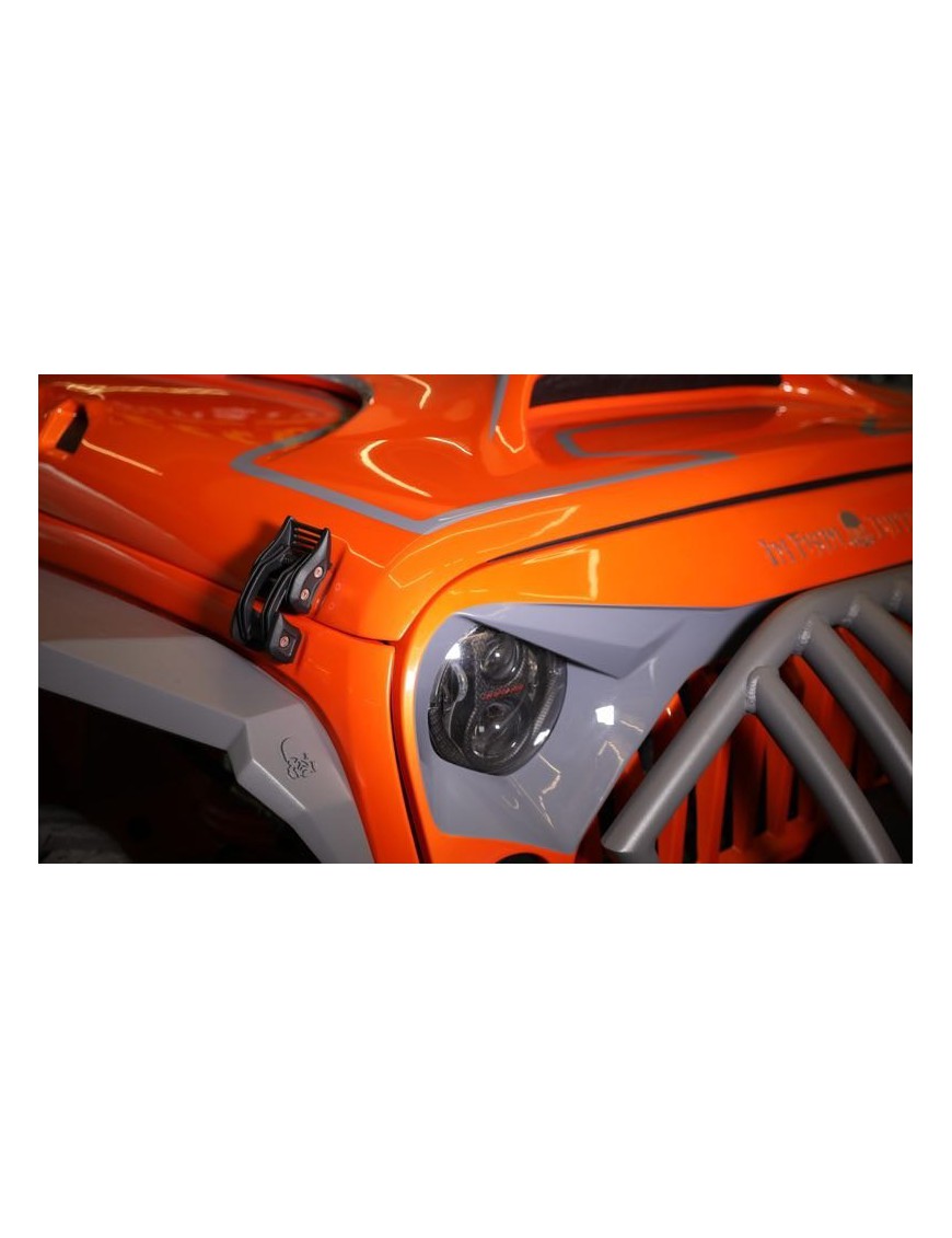 Zamki boczne maski TopFire Jeep Wrangler JK/JL