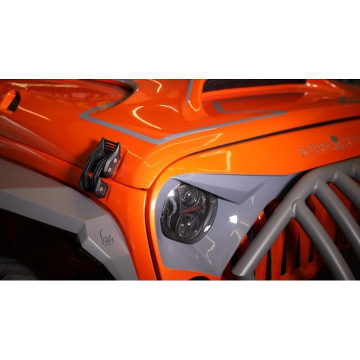Zamki boczne maski TopFire Jeep Wrangler JK/JL