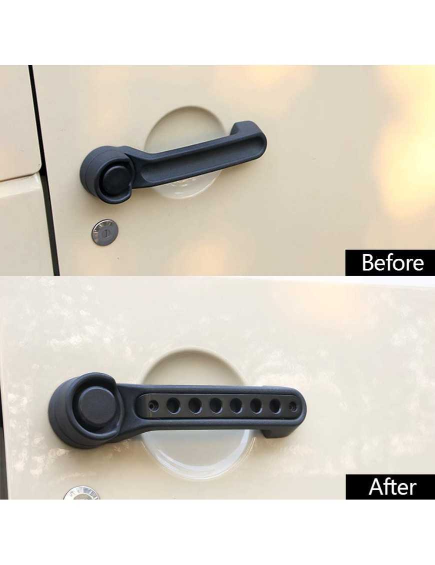 Nakładki klamek Jeep Wrangler - czarne