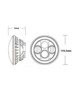 Reflektory LED - TX JPCR 40 - HOMOLOGACJA E9