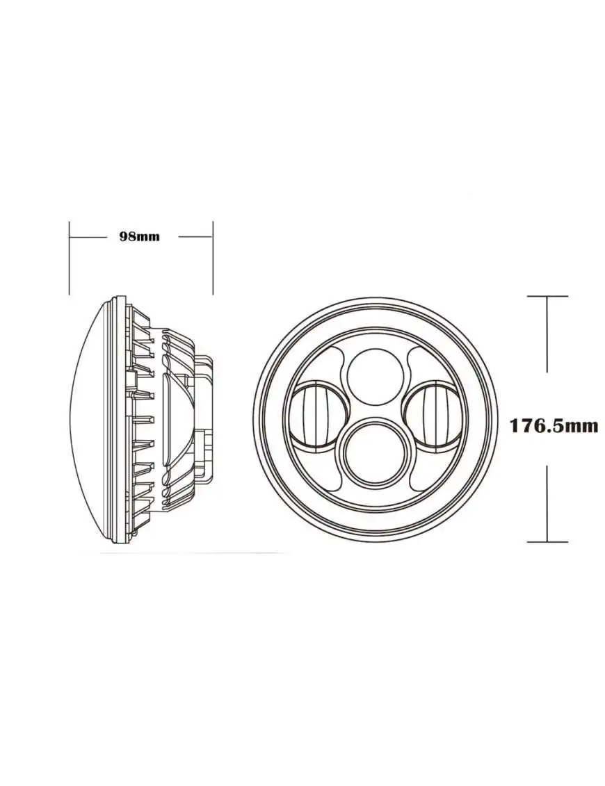 Reflektory LED - TX JPCR 40 - HOMOLOGACJA E9