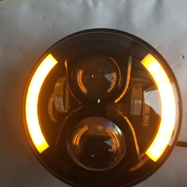Reflektory LED z DRL Jeep Wrangler