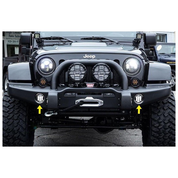 Halogeny + DRL (Jeep Wrangler JK )