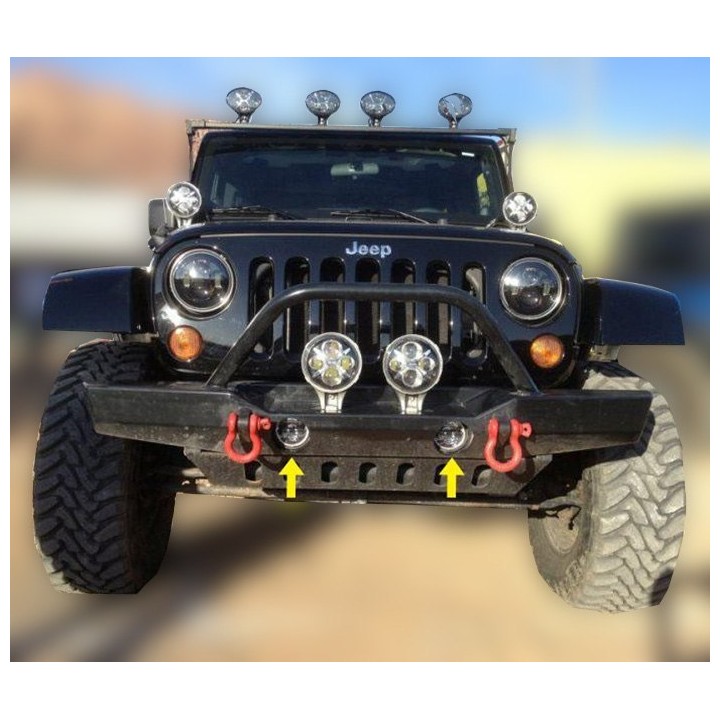 Halogeny Jeep Wrangler 2007+