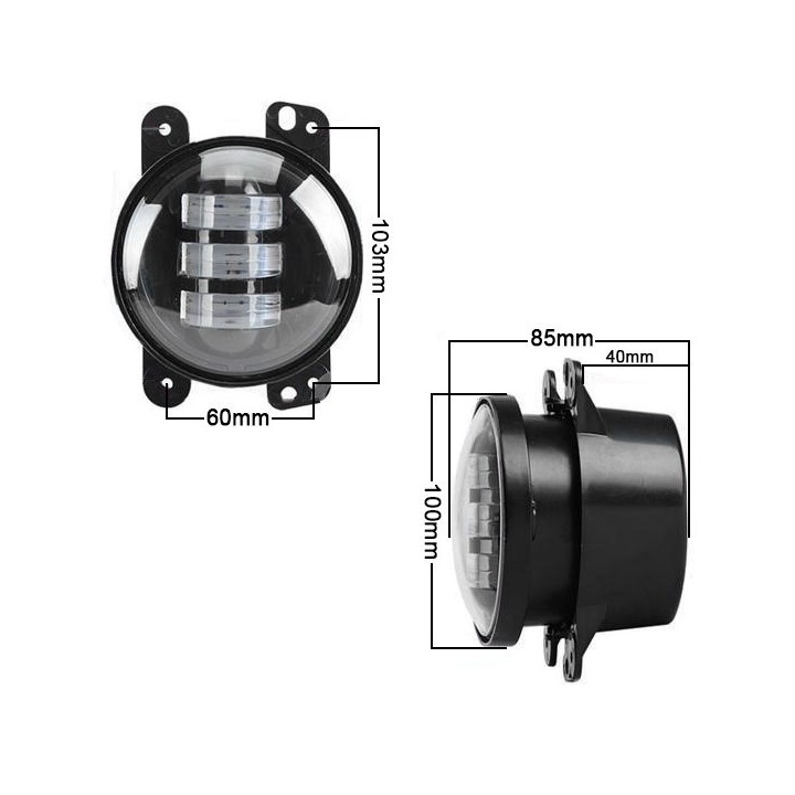 Halogeny Jeep Wrangler 2007+