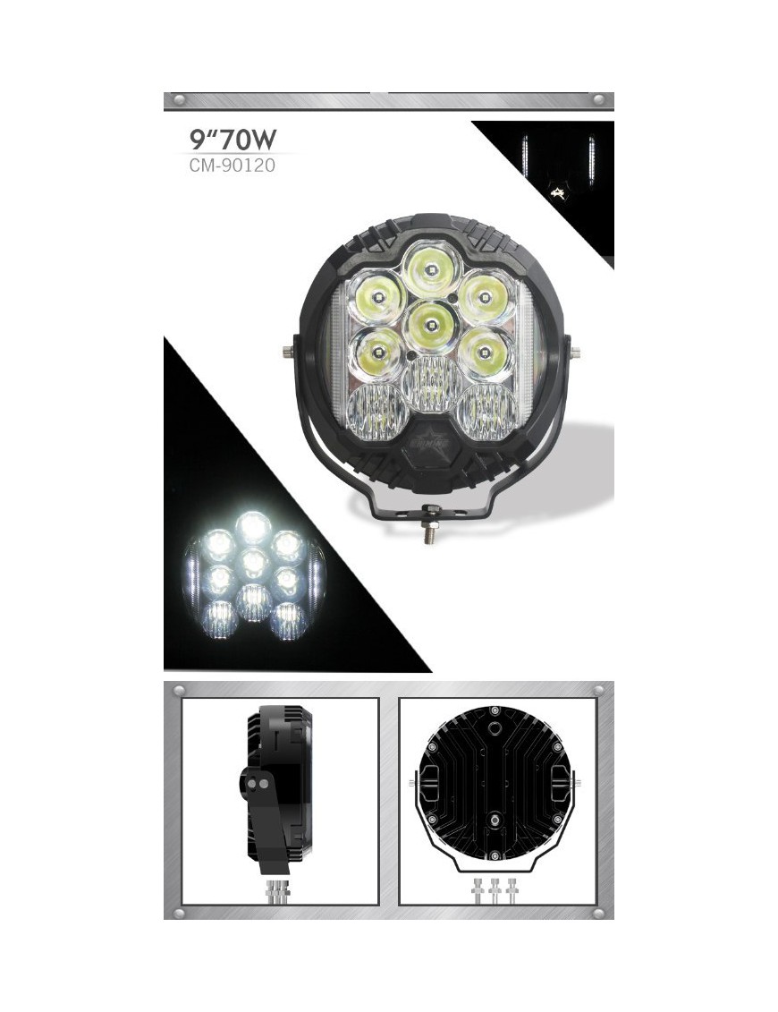 Lampa LED 120W z DRL E9