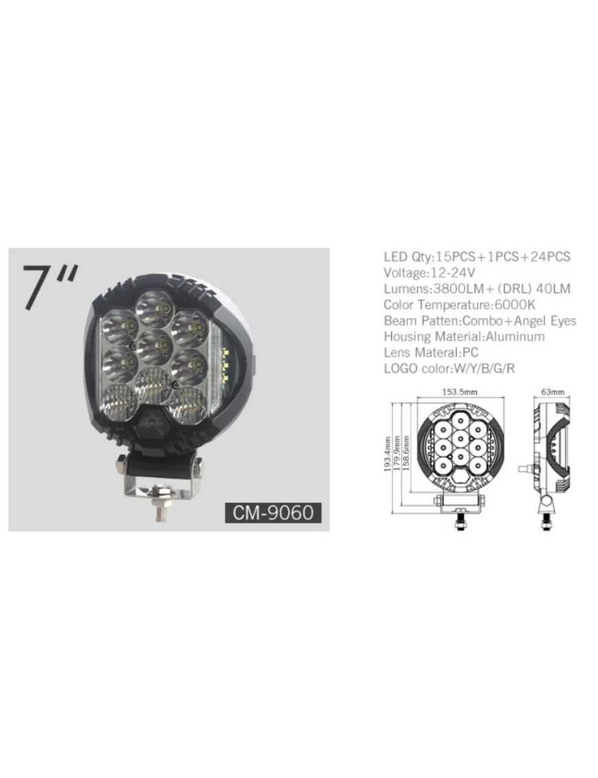 Lampa LED 75W z DRL E9