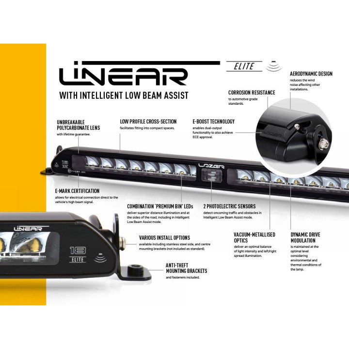 LAZER Linear 18 Elite i-LBA 0L18-LBA-B