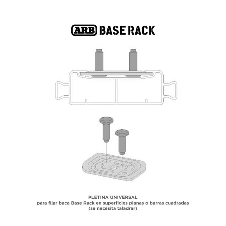 ARB-6980060 Base rack mount plate 