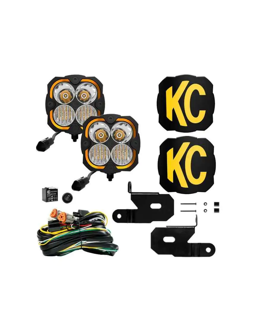 KC - 5" FLEX ERA® 4 ZSW Set 80W Combo - Jeep Wrangler JT / Jeep Gladiator JT