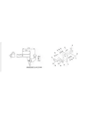 KULA HAKA Odkuwka ADAPTER USA 51x51 AH-5 regulacja homologowane