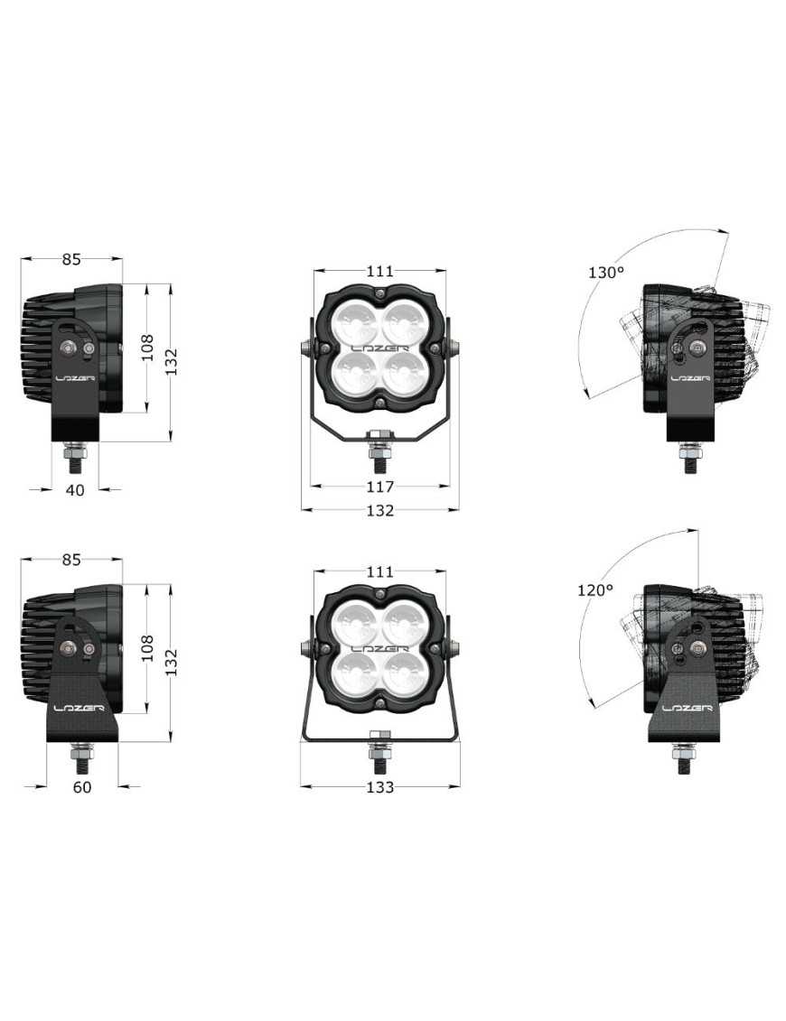 Lampa robocza LED LAZER UTILITY 45 New Generation